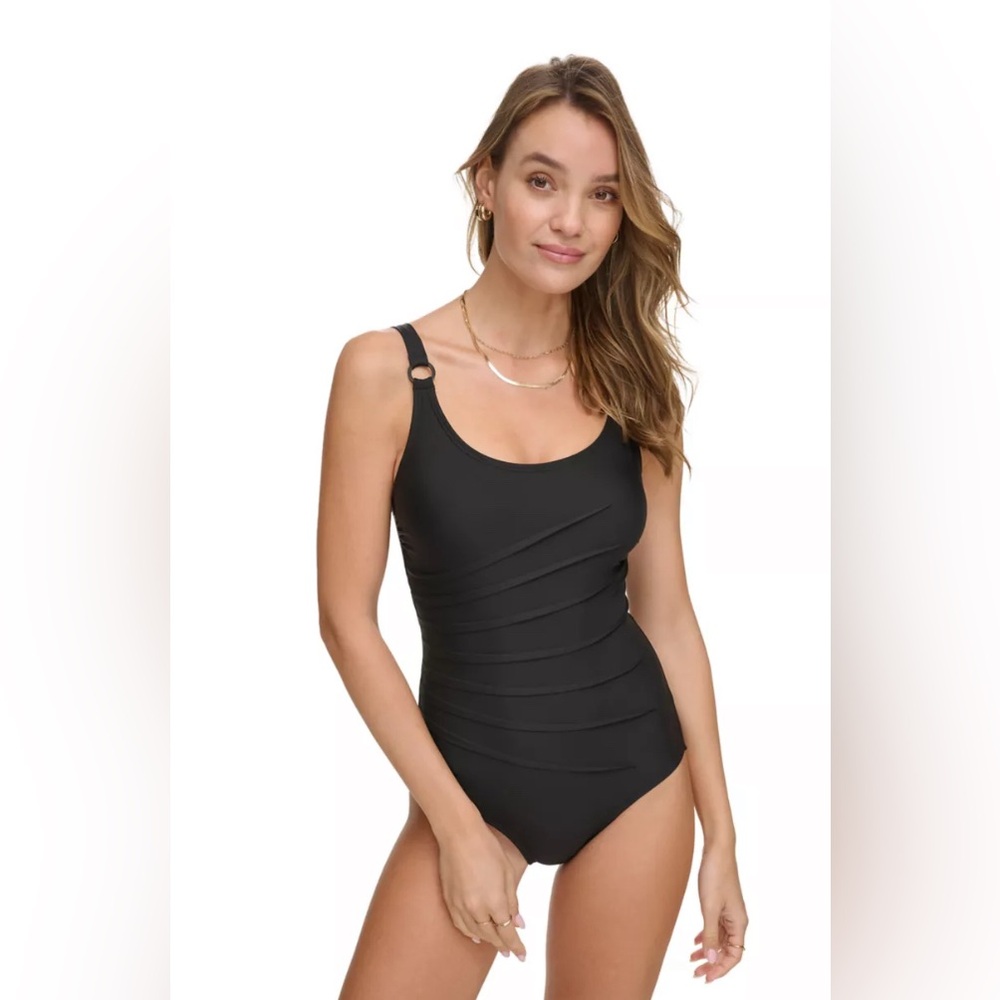 DKNY Black One-Piece Swimsuit